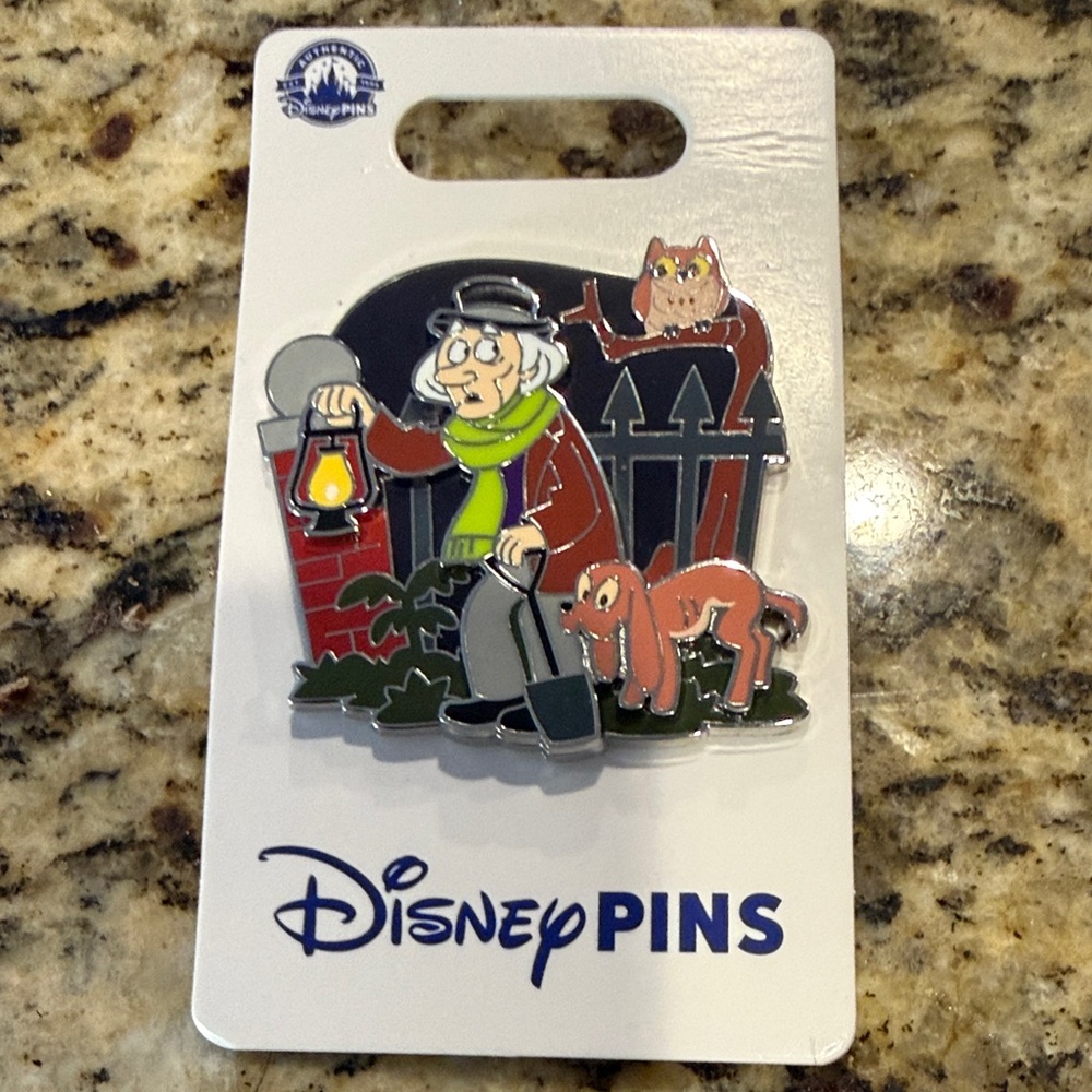 Disney Pins Scrooge McDuck with Lantern Enamel Pin - Red and Green